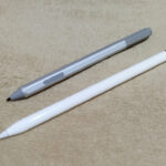 surface penとApple pencilの写真